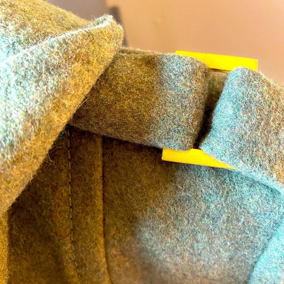 NWOT Guess Linda Olive Green long Line Wool Blend Coat - Picture 9 of 17